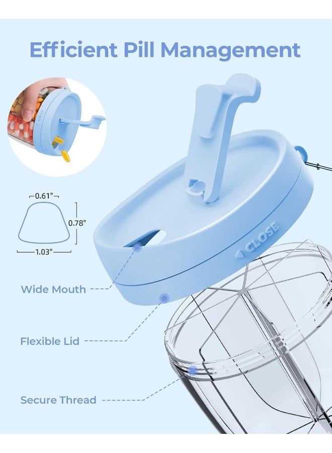 AMOOS Cute Pill Dispenser With 7 Large Compartments - Image 4